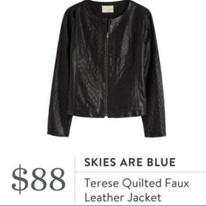 Stitch Fix | Skies are Blue Leather Jacket